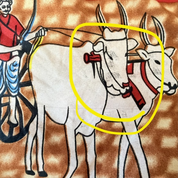 Handmade recycled cotton artistic chariot cloth grocery bag upcycled bag unique - Picture 3 of 9